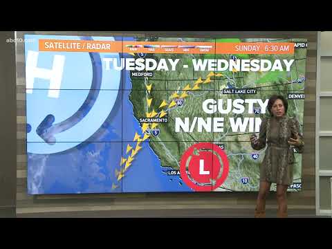 Cooler temps and light showers.  Sunday February 13, 2022