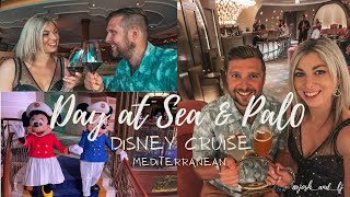 Day 7 at Sea | Dining at Palo | Disney Dream | Pink Champagne Bar | Mediterranean Cruise 2024