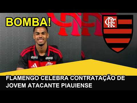 Flamengo celebra contratação de jovem atacante piauiense