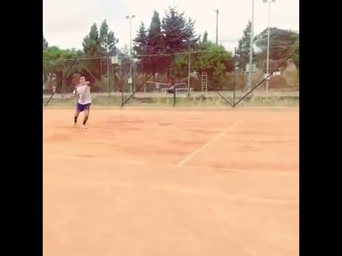 Coup droit à la volée