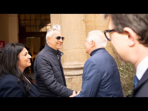 HRVP Josep Borrell meets our founder and the Andrea Bocelli Foundation