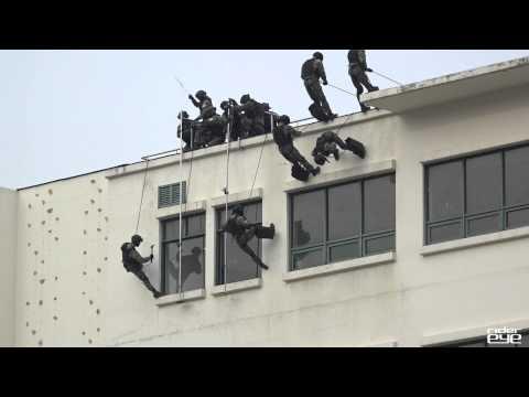 Korea military & police Counter Terrorism Training/경찰특공대&특전사 대테러 진압훈련시범 