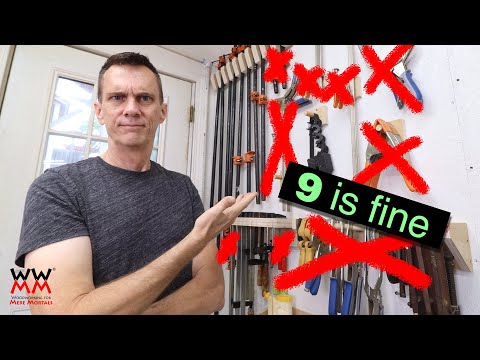 How many clamps do you REALLY need? Woodworking basics.