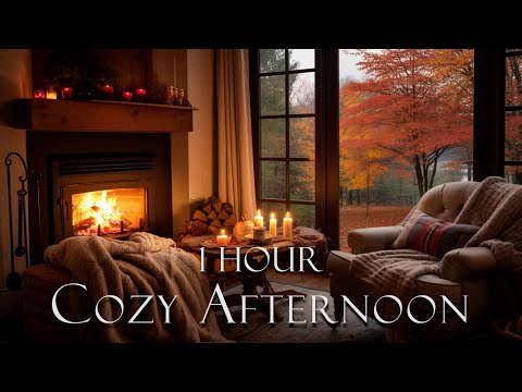 Herbsttag am Kamin | gemütlich und angenehm | entspannte Atmosphäre zum wohlfühlen