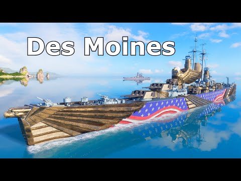 World of WarShips Des Moines - 3 Kills 299K Damage