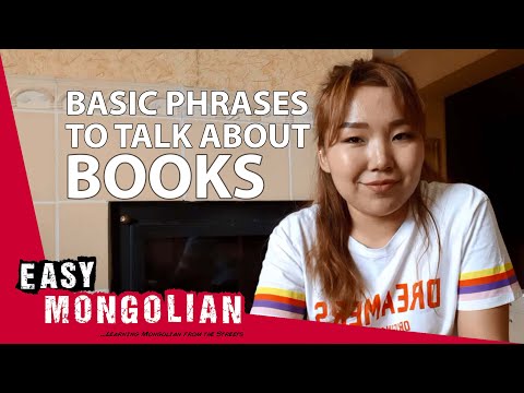 How to make a conversation about books in Mongolian | Super Easy Mongolian 1