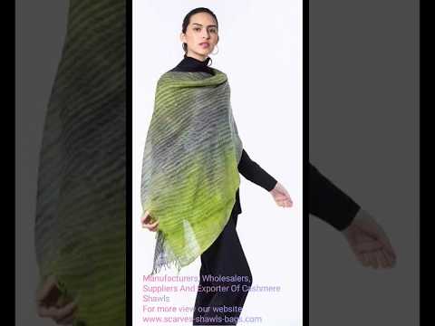 Cashmere silk printed shawls