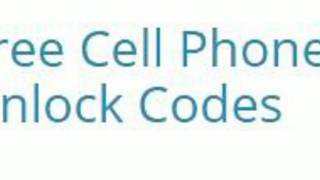 free cellular phone unlock codes