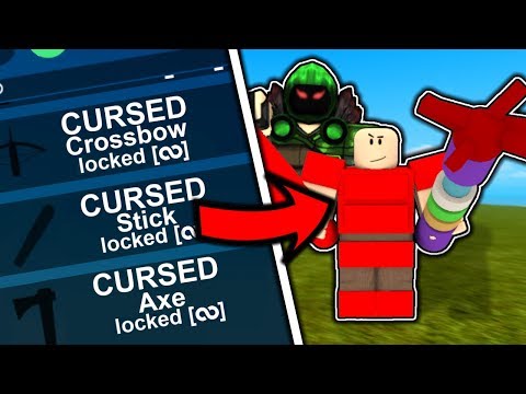 CURSED BOOGA BOOGA ITEMS!! *CURSED STICK* (Roblox Booga Booga)