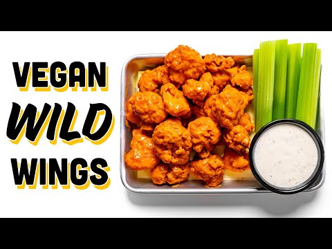 Extra CRUNCHY Buffalo Cauliflower - Vegan Party Snacks!