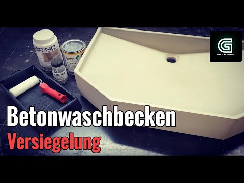 Ein Waschbecken aus Beton versiegeln / mit dieser Kombi habe ich mein Waschbecken versiegelt