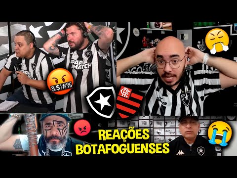 REAÇÕES dos BOTAFOGUENSES FURIOSOS com a DERROTA - BOTAFOGO 1X2 FLAMENGO [REACT BRASILEIRÃO 2023]