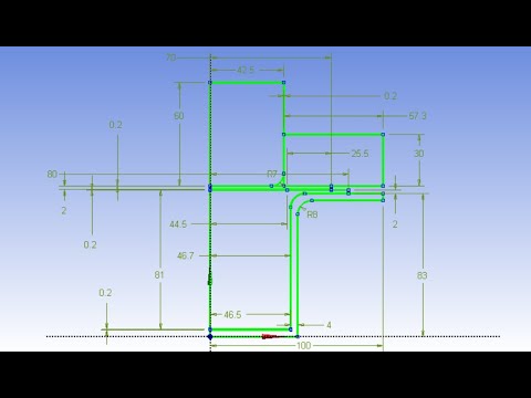 Ansys Design Modeler: Sketching tutorial for beginner part 3