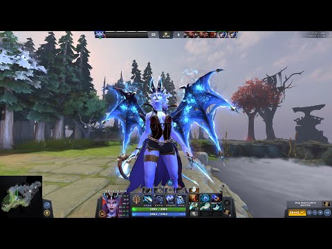 DotA 2 2020 -  Queen of Pain Arcana  Alternate Style  vs Lina Arcana(1080p)