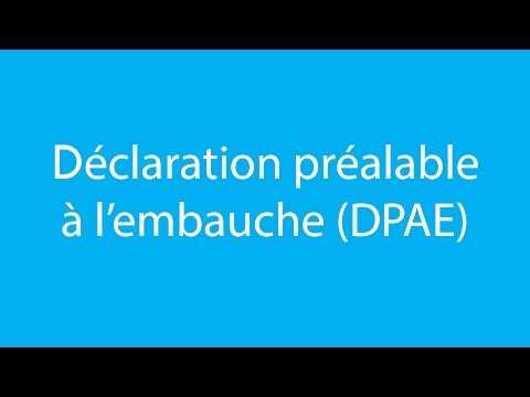 Vido sur Pourquoi faire une déclaration préalable à l’embauche ?