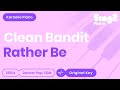 Rather Be (Piano Karaoke demo) Clean Bandit ...