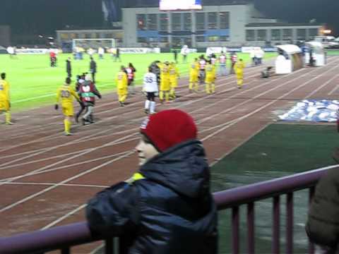 БАТЭ благодарит болельщиков в Гродно. БАТЭ - Фенербахче. 2012