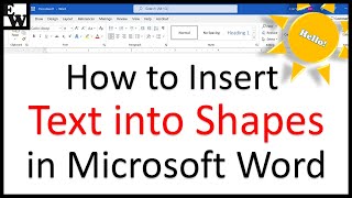 How to Insert Text into Shapes in Microsoft Word (PC & Mac)