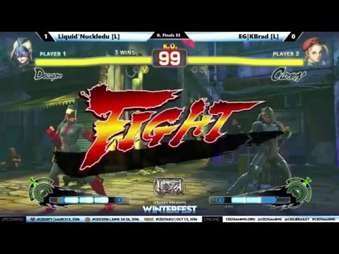"BBR" USF4 Grand Finals At CEO Winterfest 2016 - Liquid 'NuckleDu vs EG KBrad  (1080p HD)