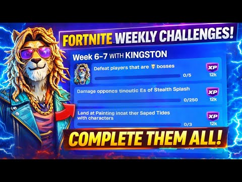Fortnite Complete All WEEK 6 Quests - How to EASILY Complete WEEK 6 Challenges Guide in Chapter 7