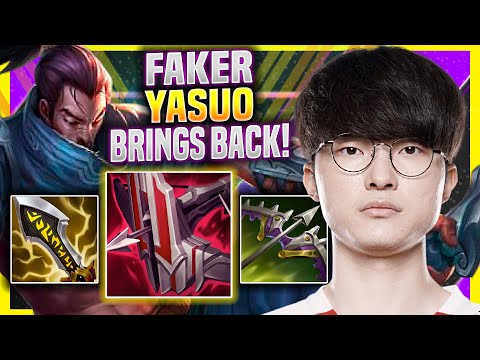 FAKER BRINGS BACK HIS ICONIC YASUO! - T1 Faker Plays Yasuo ADC vs Lucian! | Season 11