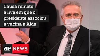 Renan Calheiros propõe que Bolsonaro seja banido das redes sociais