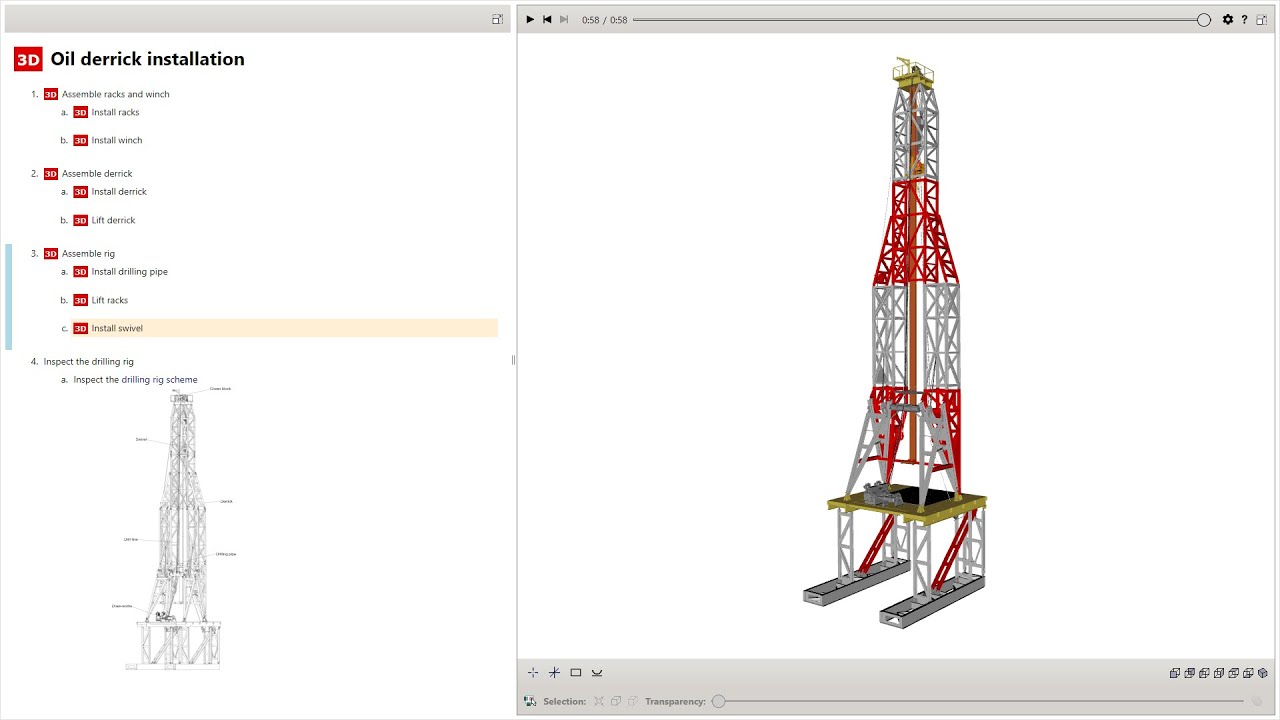 OIL DERRICK  ASSEMBLY PRC DITA TASK EN