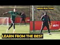 Benni McCarthy coaches McTominay as a striker during Manchester United training | Man Utd News