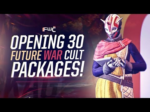 Destiny 2: OPENING 30 FUTURE WAR CULT FACTION PACKAGES | Faction Rally Weapons, Armor & More!