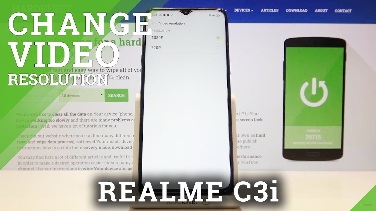 How to Change Video Resolution on REALME C3i – Open Camera Settings