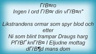 Thyrfing - Draugs Harg Lyrics