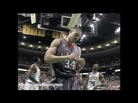 Aaron Williams playoff career-high 18 points (6-8 FG) & 6 rebounds vs. Boston Celtics (May 25, 2002)