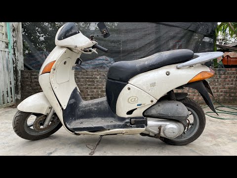 Restoration of Honda @ 150i Italia antique 2001 | Restore and repair old @ Honda cars