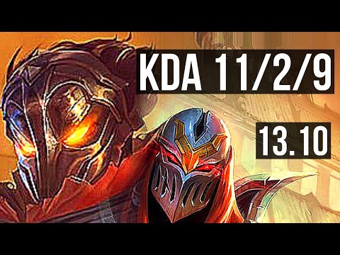 VIKTOR vs ZED (MID) | 11/2/9, Legendary, Rank 10 Viktor | TR Challenger | 13.10