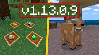 ВЫШЕЛ НОВЫЙ MINECRAFT PE 1.13.0.9! ВЕЩИ НА ПОЛУ И НОВАЯ КОРОВА!