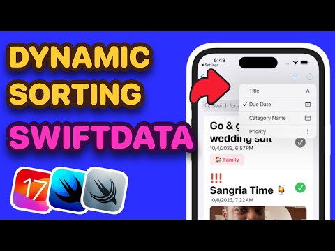 Efficient Sorting In SwiftData | SwiftData Tutorial | #17