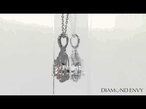 0.74 Carat Light Pink-Brown Diamond Pendant in 18K Two-Tone Gold