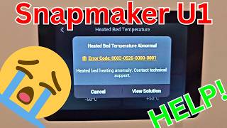 Snapmaker U1 Heated Bed Broken Already :(