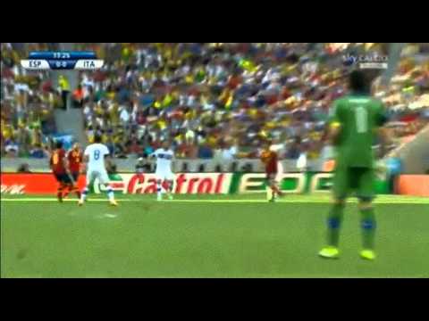 Andrea Pirlo's Brilliant back heel flick pass vs Spain (Fifa Confederations Cup 2013)