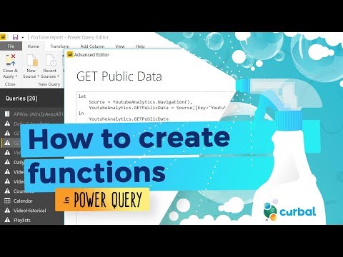 How to create functions in Power Query