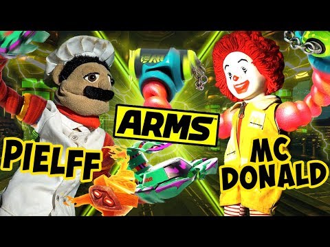 ABM:  Crazy Anger Madness !! Ronald McDonald Vs Chef Pielff !! ARMS Match !! HD