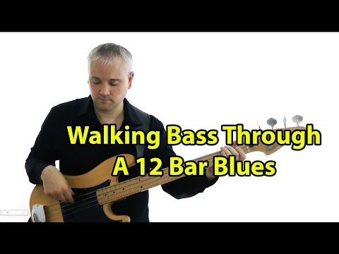 Walking Bass Through a 12 Bar Blues