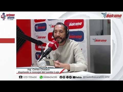 Carlos Chalaco, aspirante a concejal del cantón Loja