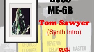 Video thumbnail for BOSS ME-6B - "Tom Sawyer" (synth intro) (Rush) by Gravidade Estudio