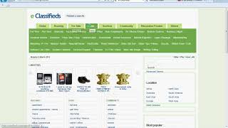 e classifieds catagories for posting free ads.avi