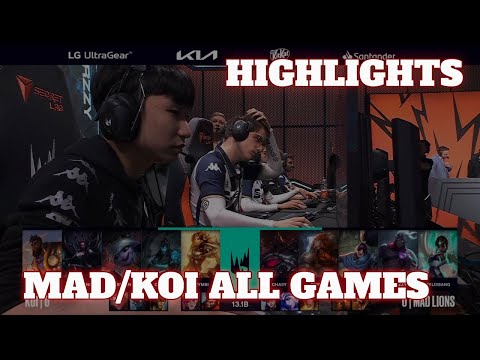 KOI vs MAD - All Games Highlights (Bo5) | Semi Final LEC Winter 2023 Playoffs | Mad Lions vs KOI