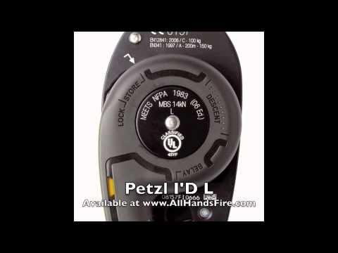 Petzl I'D Self-Braking Descender with Anti-Panic Function for Rescue