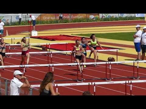 100 m-es gátfutás leány V. korcsoport 2. időelőfutam