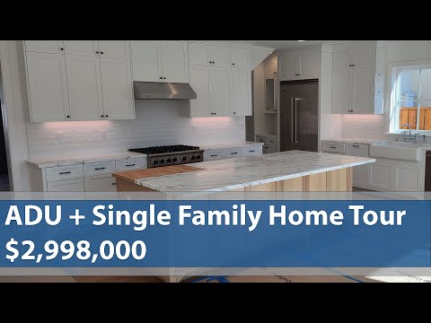 ADU + 2 Story Single Family Home Tour | Campbell, CA | $2,998,000 | 3,012 Sq ft | 4+1 Bd | 3.5+1 Ba