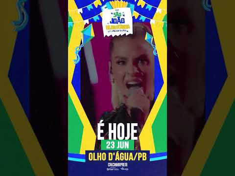 Fala minha galera linda de Olho d'Água na minha Paraíba mais tarde tem Calcinha Preta aí para vocês